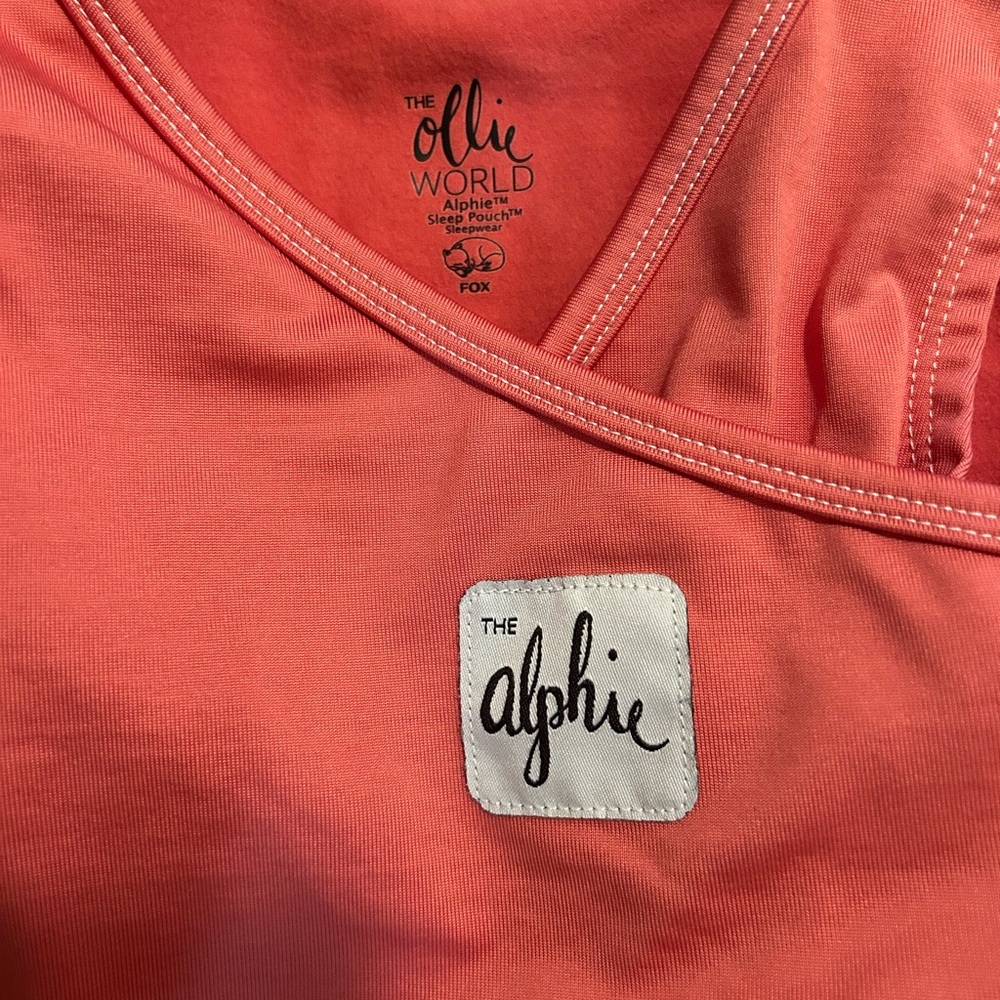 The Ollie World Alphie Kids Pajamas Sleep Sack - Coral- Like New!!